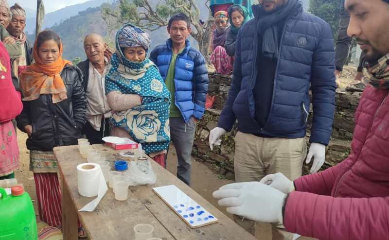 उदयपुरगढी गाउँपालिकाले  माटो परीक्षण गरिदिंदा, खुसी भए किसान